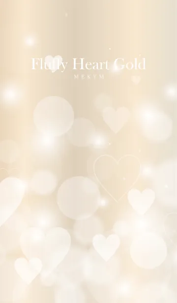 [LINE着せ替え] Fluffy Heart Goldの画像1