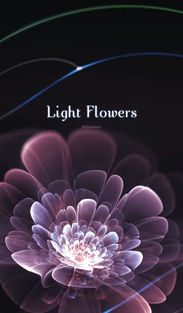 [LINE着せ替え] Light Flowers 02の画像1