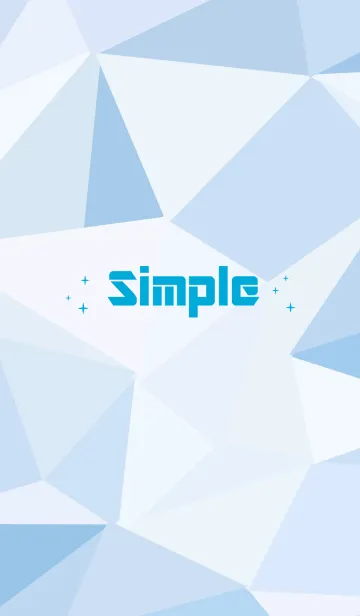[LINE着せ替え] 単純な幾何学的なスタイル - ブルーの画像1