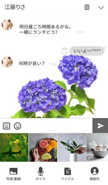 [LINE着せ替え] アジサイの着せかえ2の画像4