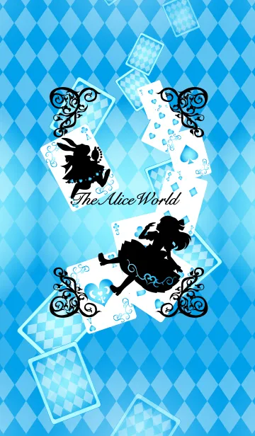 [LINE着せ替え] The Alice World Turquoiseの画像1