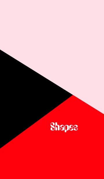 [LINE着せ替え] Shapes PINK+BLACK+RED Theme.の画像1