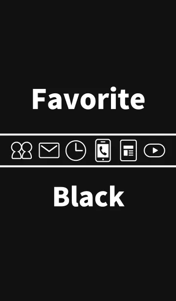 [LINE着せ替え] お気に入りのブラックの画像1