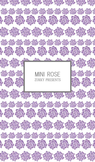 MINI ROSE purple and whiteの着せ替えメイン画像