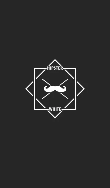 [LINE着せ替え] Hipster - Whiteの画像1