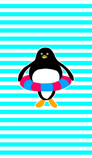 むっちりペンギンの夏の着せ替えメイン画像