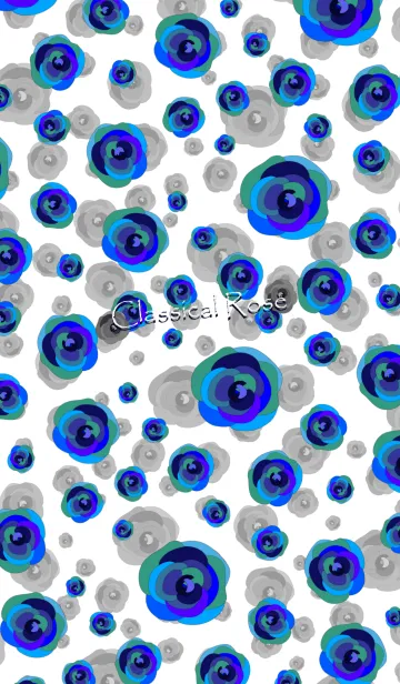 [LINE着せ替え] クラシック・ローズ -BLUE-の画像1