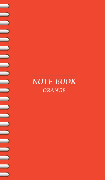 [LINE着せ替え] NOTEBOOK-ORANGE-の画像1