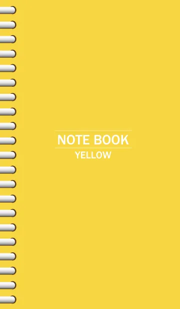 [LINE着せ替え] NOTEBOOK-YELLOW-の画像1