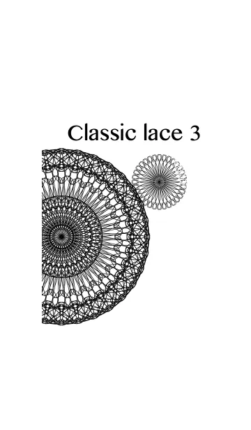[LINE着せ替え] お花とリボンレース-クラシック3-の画像1