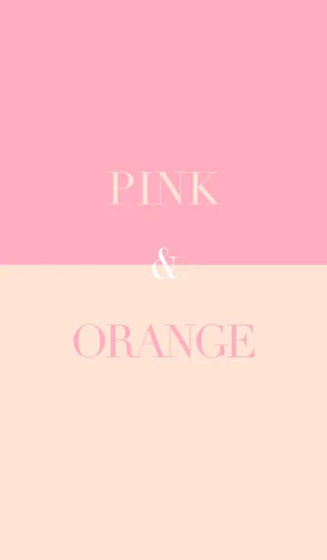 [LINE着せ替え] ピンク ＆ オレンジの画像1