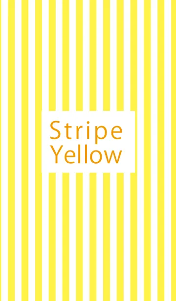 [LINE着せ替え] ストライプ(イエロー)の画像1