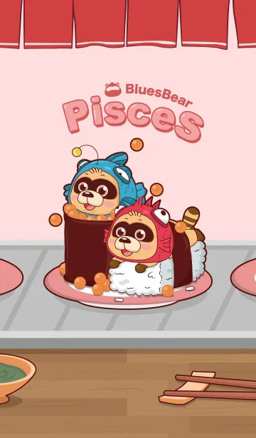 [LINE着せ替え] BluesBear-Piscesの画像1
