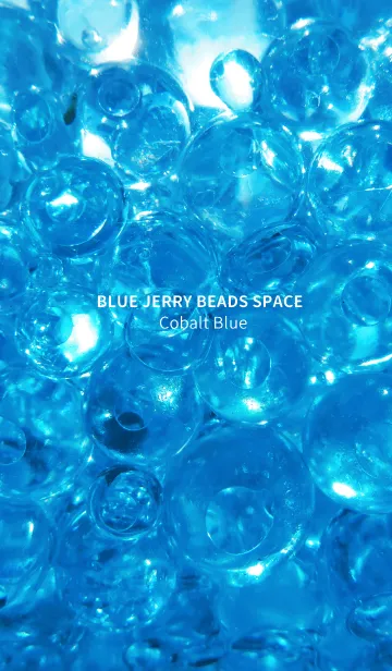 [LINE着せ替え] BLUE JERRY BEADS SPACE Cobalt Blueの画像1