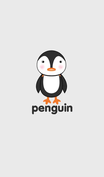 [LINE着せ替え] Simple cute penguin themeの画像1
