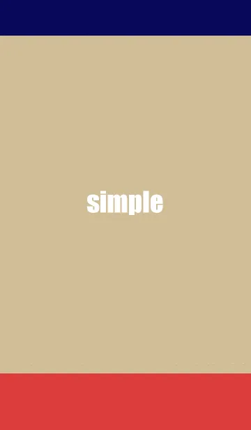 [LINE着せ替え] simple【トリコロール】の画像1