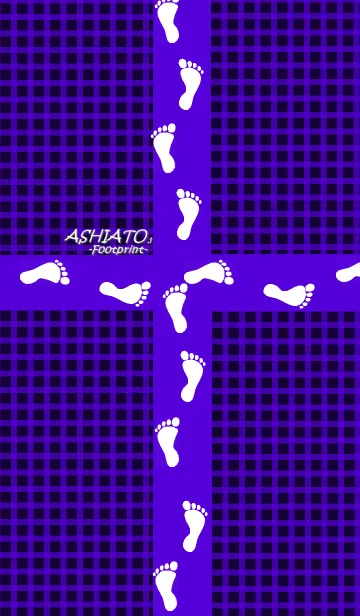 [LINE着せ替え] ASHIATO3-Footprint- Purple color ver.の画像1