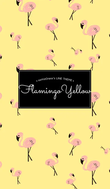 [LINE着せ替え] Flamingo Yellowの画像1