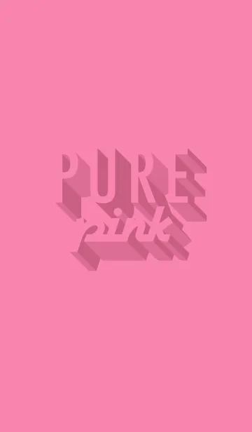 [LINE着せ替え] PURE pink_ pink X pinkの画像1