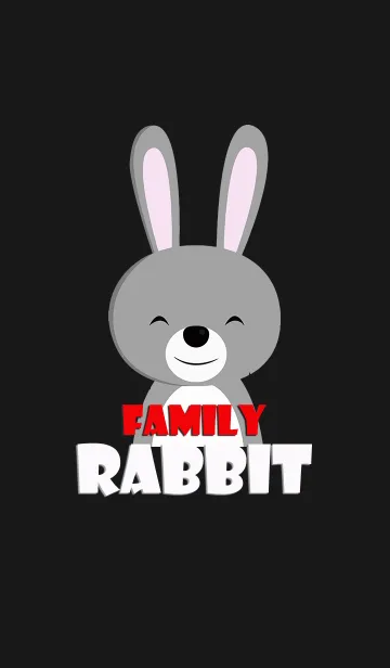 [LINE着せ替え] レッドラビットファミリーの画像1