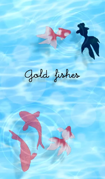 [LINE着せ替え] Gold fishesの画像1