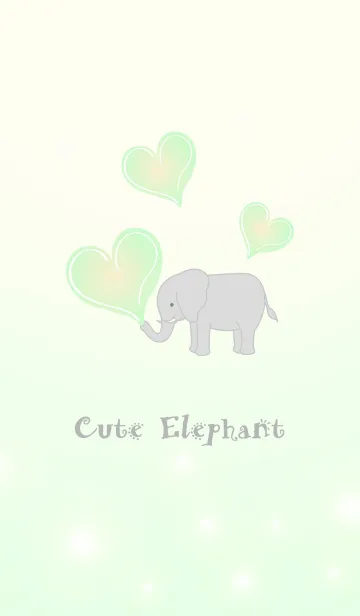 [LINE着せ替え] かわいい象の愛のファンタジーの画像1