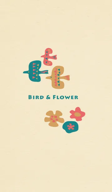 [LINE着せ替え] BIRD＆FLOWER ～鳥と花の画像1