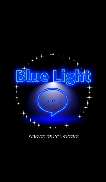 [LINE着せ替え] BLUE LIGHT NEON 3の画像1