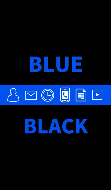 [LINE着せ替え] BLUE ＆ BLACK.の画像1