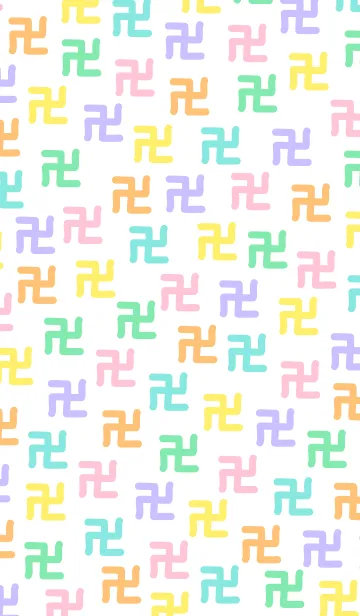 カラフル卍柄の着せ替えメイン画像