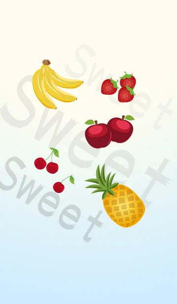 [LINE着せ替え] 日果物の5人前を食べますの画像1