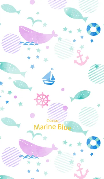 [LINE着せ替え] -Marine Blue-の画像1