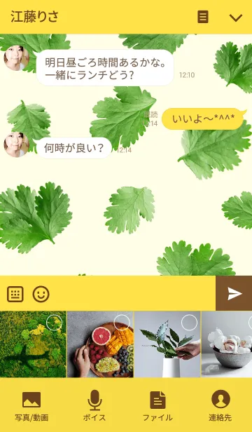 [LINE着せ替え] パクチー食べてください！の画像4