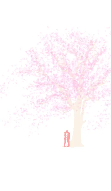 [LINE着せ替え] 桜の木の下の画像1