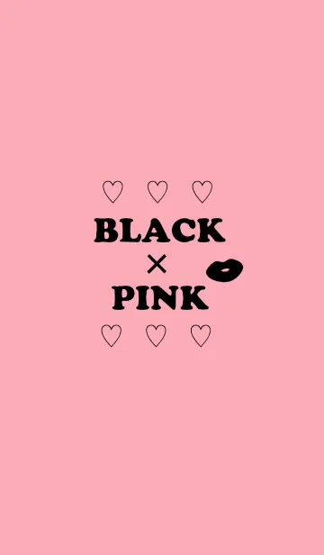 [LINE着せ替え] BLACK x PINKの画像1