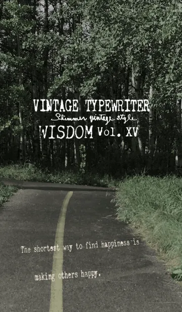 VINTAGE TYPEWRITER WISDOM Vol. XVの着せ替えメイン画像