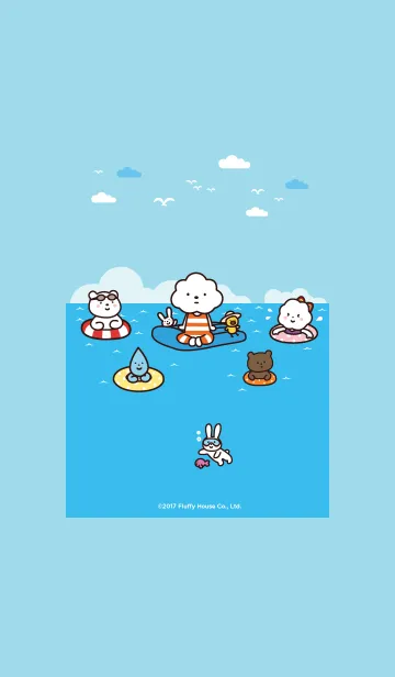 [LINE着せ替え] Fluffy Water Parkの画像1