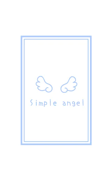 [LINE着せ替え] Simple angel themeの画像1