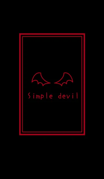 [LINE着せ替え] Simple devil themeの画像1