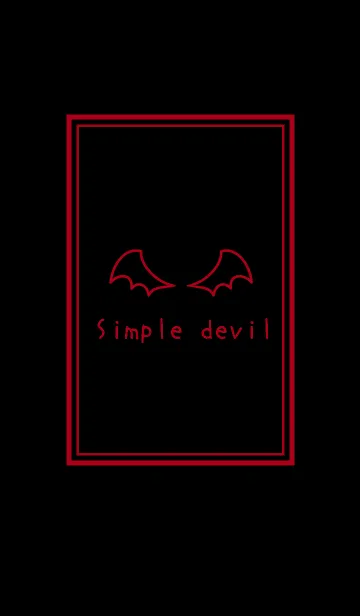 Simple devil themeの着せ替えメイン画像
