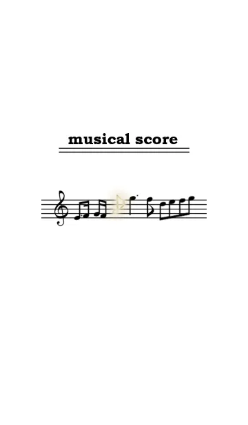 [LINE着せ替え] 五線譜-musical score-の画像1