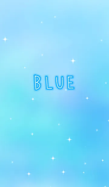 [LINE着せ替え] キラキラブルーの画像1