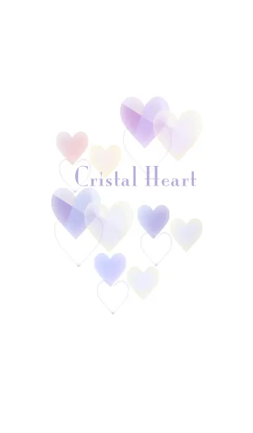 [LINE着せ替え] Cristal Heart 〜クリスタルなハートの画像1