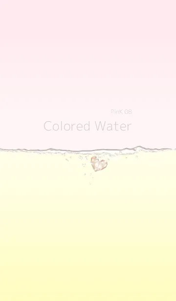 [LINE着せ替え] カラー・ウォーター/ピンク08の画像1