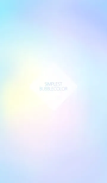 [LINE着せ替え] SIMPLEST BUBBLECOLORの画像1