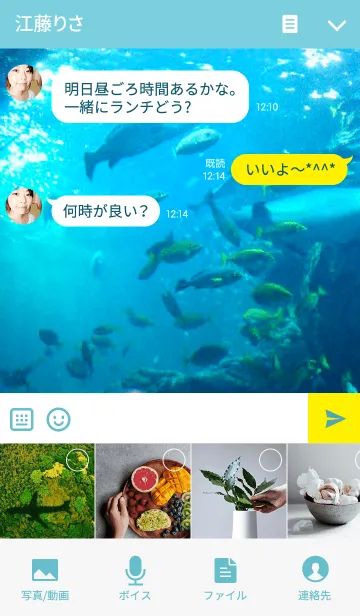 [LINE着せ替え] Marin blueの画像4