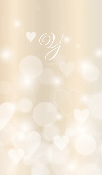 [LINE着せ替え] INITIAL -Y- Heart Goldの画像1