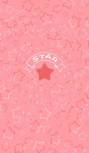[LINE着せ替え] シンプル星（ピンク）の画像1
