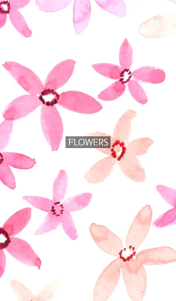 [LINE着せ替え] water color flowers_236の画像1