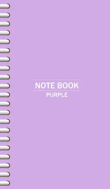 [LINE着せ替え] NOTEBOOK-PURPLE-の画像1